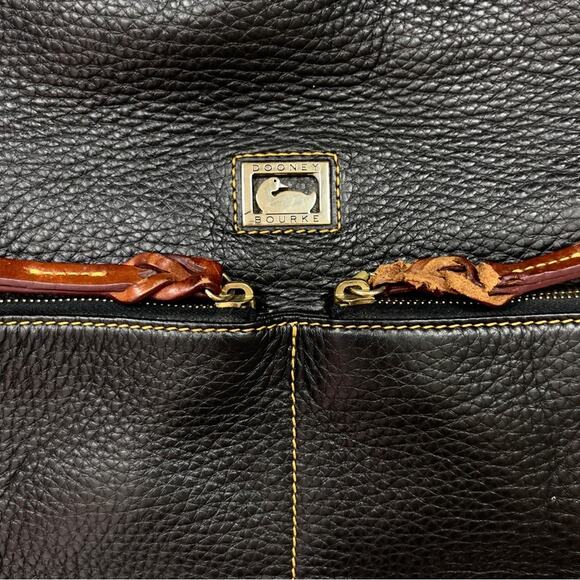 Dooney & Bourke Pebbled Leather Satchel - Picture 2 of 15